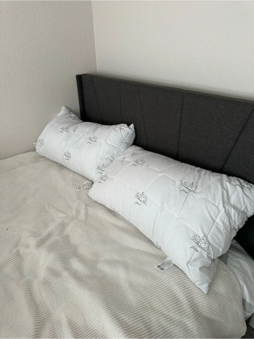 White Quilted Pillow King Size